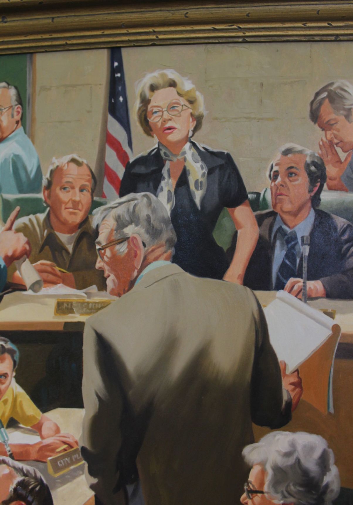 Greta Ericson in painting by Taylor Biggs Lewis